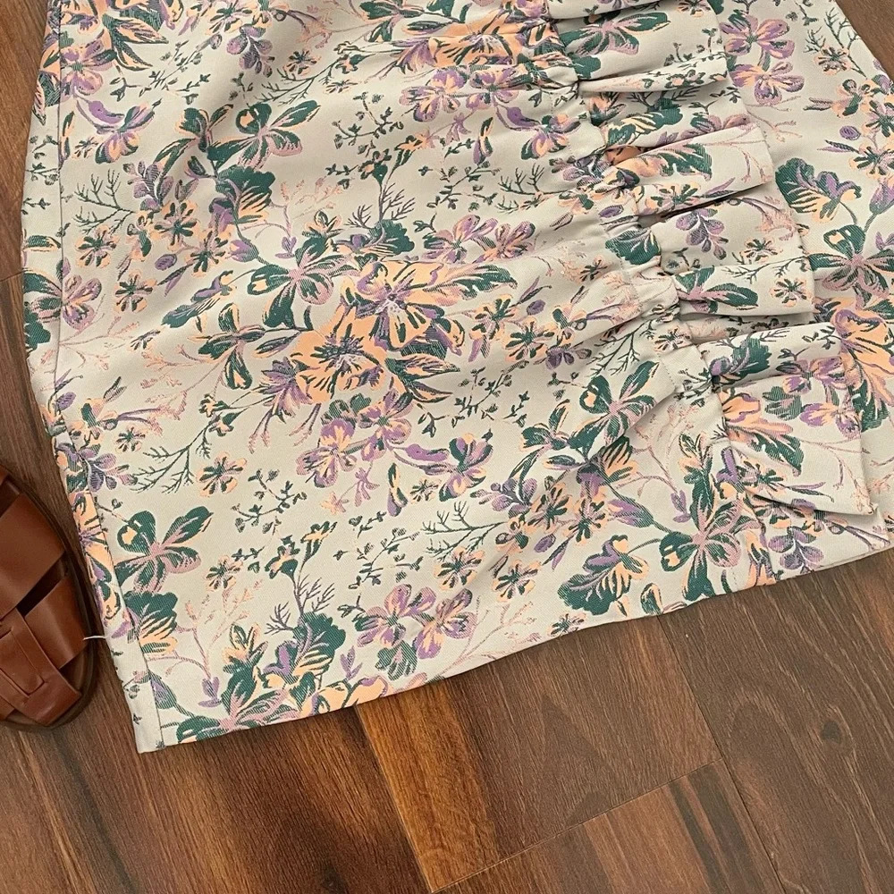 ZARA jacquard mini skirt 9006/062/330 size S -excellent condition - Picture 5 of 11